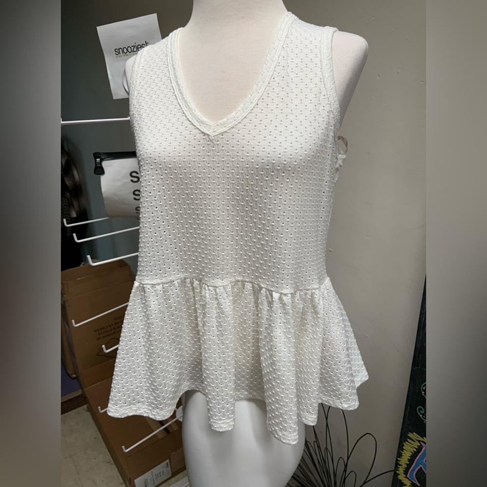 Nanette ruffle hem top